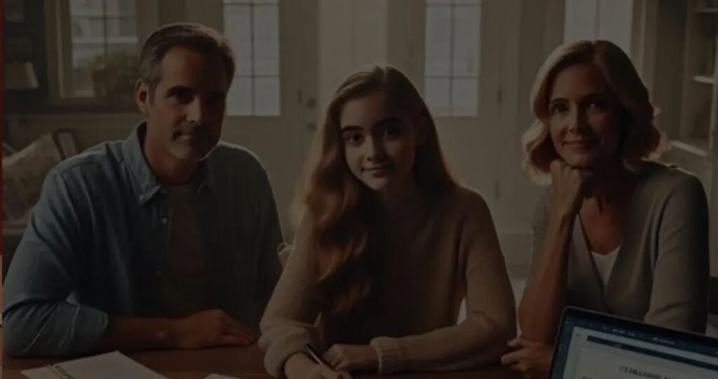 Family reviewing 529 college savings plan after receiving a full scholarship and discovering unexpected tax rules