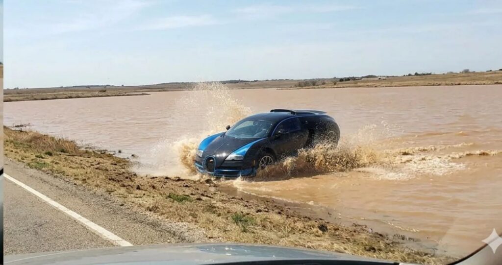 Video evidence exposing fake insurance claim car accident Bugatti case