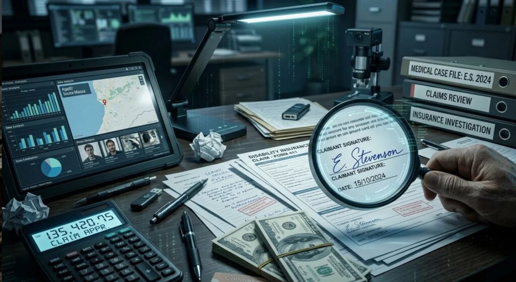 Federal investigators exposing the massive LIRR disability insurance fraud scheme involving railroad workers, corrupt doctors, and fake injury claims